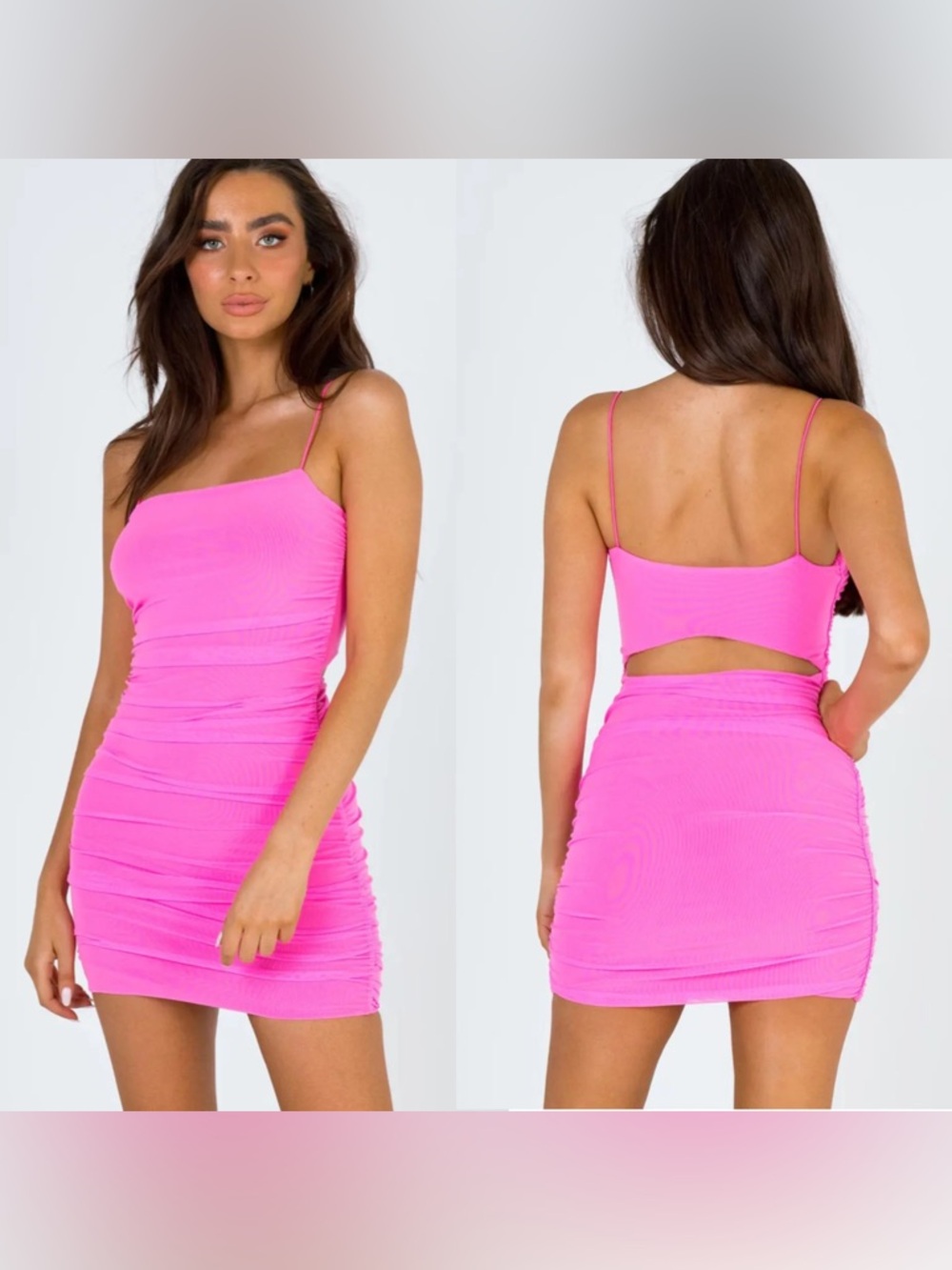 Princess Polly Holloway Wishes Hot Pink Mini Dress